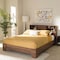 Baxton Studio Vanda Modern Two-Tone Walnut and Black Wood Queen Size Platform Bed 138-7716 - alternate 2